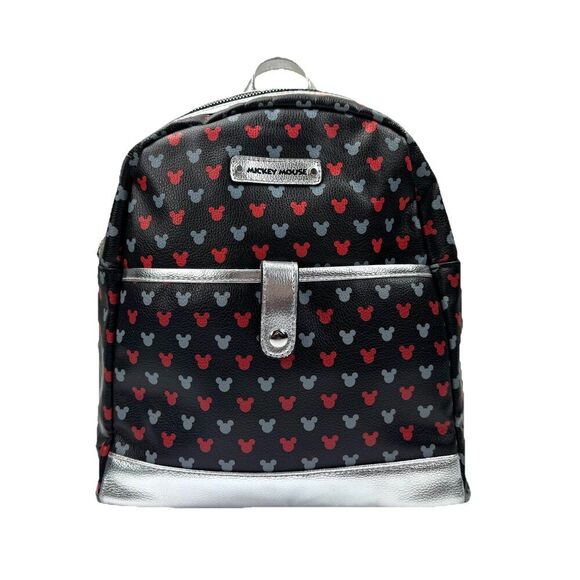 Disney Mickey Mouse Mini Backpack Blue Red Silver - Picture 1 of 16